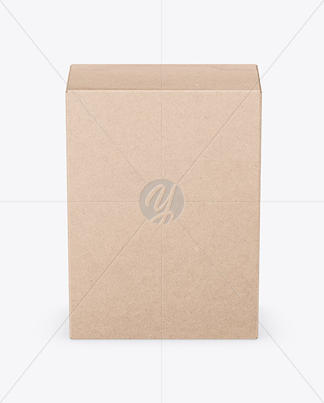 Download Kraft Box Mockup In Box Mockups On Yellow Images Object Mockups PSD Mockup Templates