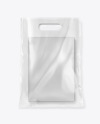 Transparent Bag w/ Book Mockup