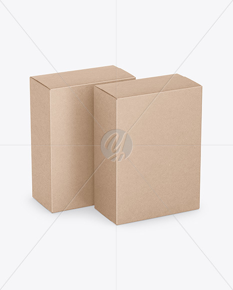 Download Kraft Box Mockup In Box Mockups On Yellow Images Object Mockups