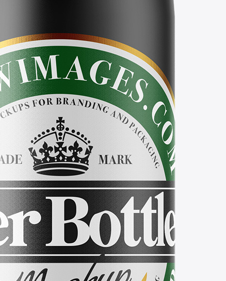 Ceramic Beer Bottle Mockup PSD #1