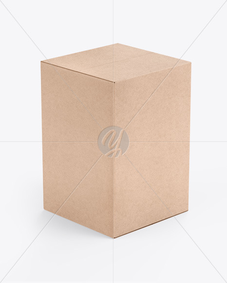 Download Kraft Box Mockup In Box Mockups On Yellow Images Object Mockups