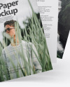 Three A4 Papers Mockup