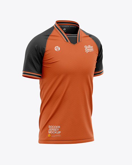 Download Men's Soccer Raglan Jersey Mockup - Front Half-Side View ...