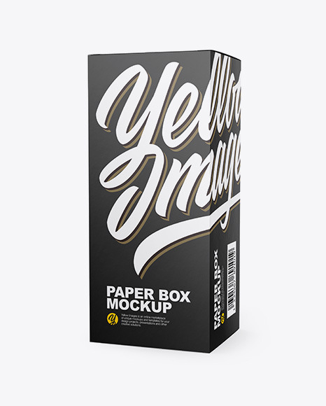 Paper Box Mockup   Half Side View PSD #2