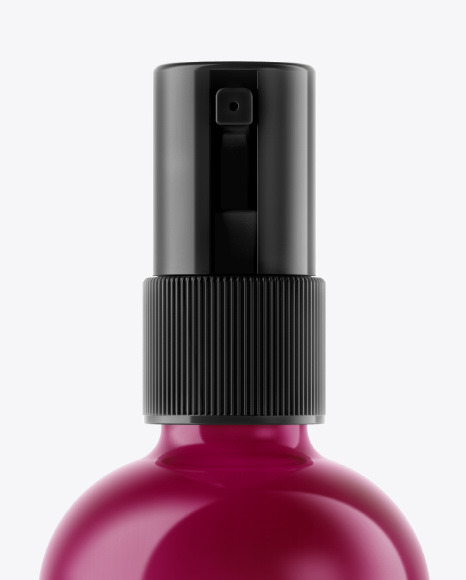 Glossy Spray Bottle Mockup PSD #1