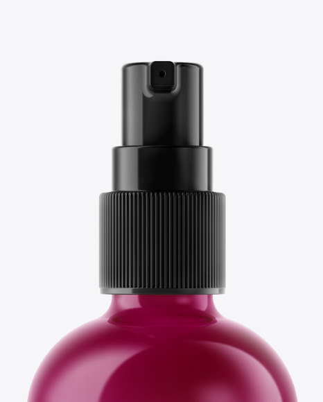 Glossy Spray Bottle Mockup PSD #6