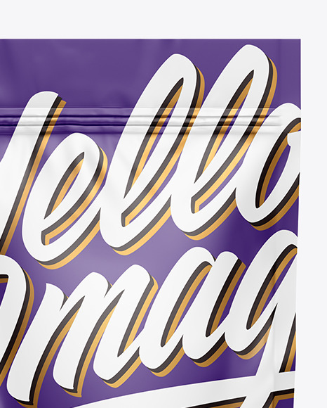 Matte Stand Up Pouch Mockup PSD #2