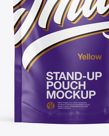 Matte Stand Up Pouch Mockup PSD #1