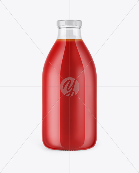 Download Clear Glass Bottle With Tomato Juice Mockup In Bottle Mockups On Yellow Images Object Mockups Yellowimages Mockups