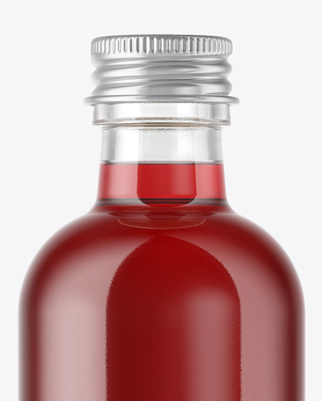 Bottle with Red Drink Mockup PSD #7