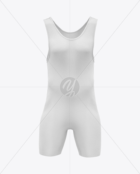 Download Men's Wrestling Suit Mockup in Apparel Mockups on Yellow ...