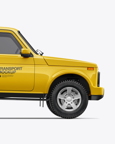 Off-Road Suv Mockup - Side View Mockups