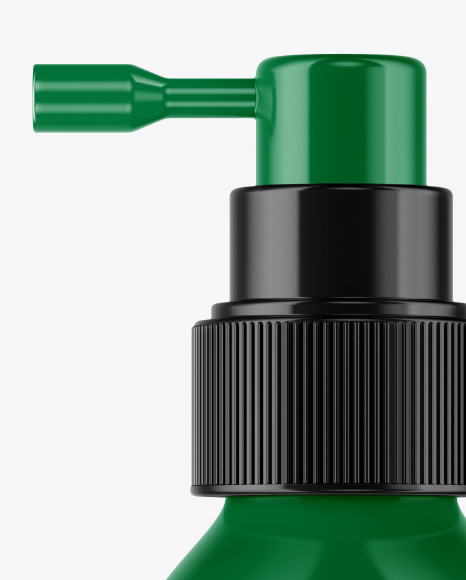 Glossy Spray Bottle Mockup PSD #2