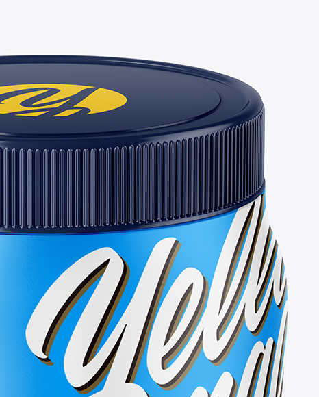 Matte Jar Mockup PSD #1