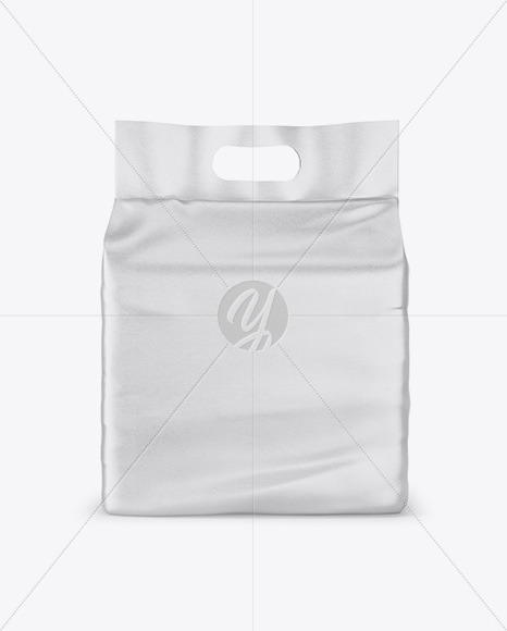 Download Medium Diapers Package With Handle In Bag Sack Mockups On Yellow Images Object Mockups