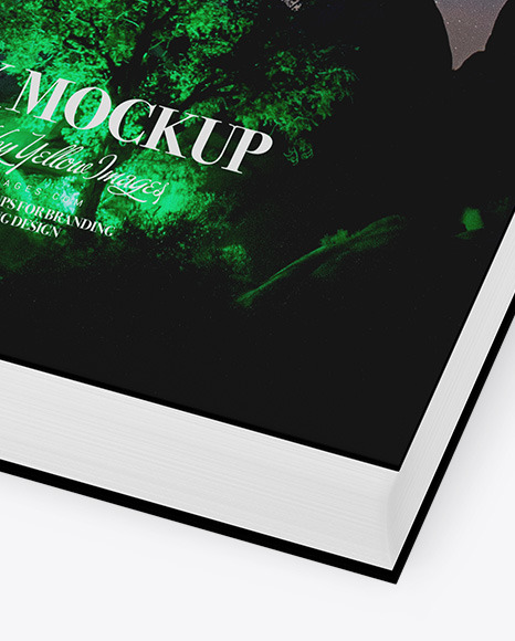 Book w  Matte Cover Mockup   Half Side View (High Angle Shot) PSD #7