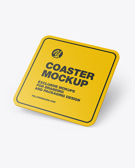 Download Paper Beverage Coaster Mockup In Stationery Mockups On Yellow Images Object Mockups Yellowimages Mockups