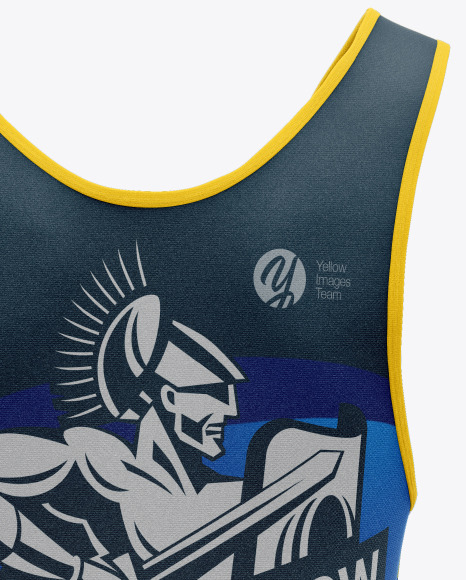 Download Men S Wrestling Suit Mockup In Apparel Mockups On Yellow Images Object Mockups