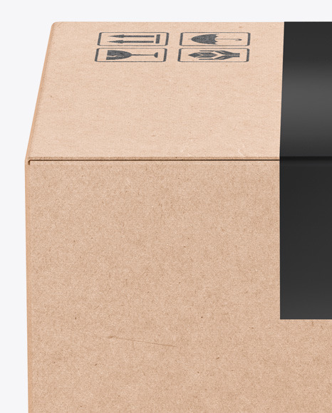 Download Kraft Box Mockup in Box Mockups on Yellow Images Object Mockups