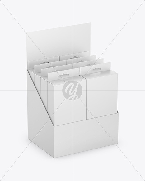 Download Glossy Paper Box Mockup In Box Mockups On Yellow Images Object Mockups