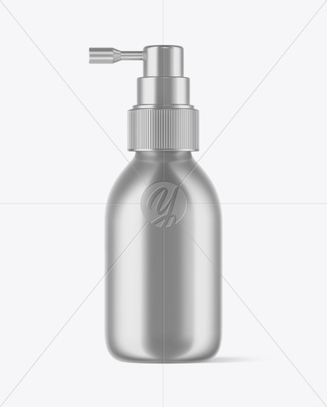 Download Metallic Bottle With Pump Mockup In Bottle Mockups On Yellow Images Object Mockups Yellowimages Mockups