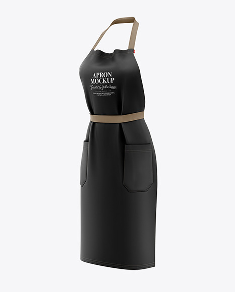 Download Women's Apron Mockup in Apparel Mockups on Yellow Images ...