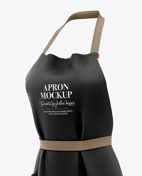 Download Women's Apron Mockup in Apparel Mockups on Yellow Images Object Mockups