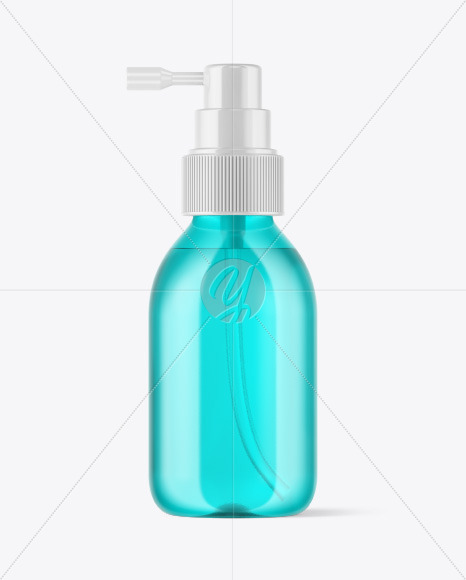 Plastic Spray Bottle Mockup PSD #3