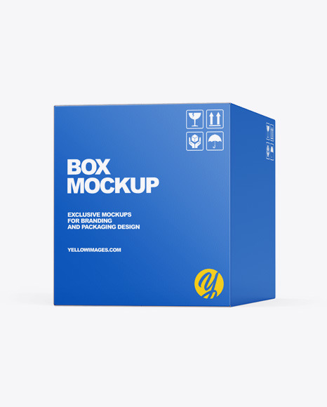 Download Paper Box Mockup In Box Mockups On Yellow Images Object Mockups PSD Mockup Templates