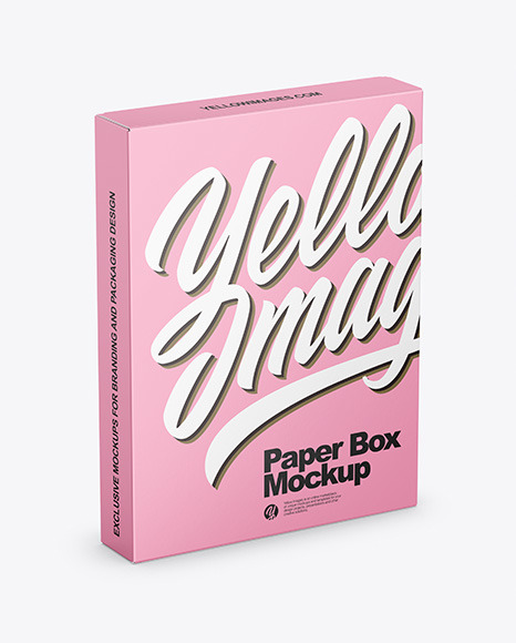 Download Matte Paper Box Mockup In Box Mockups On Yellow Images Object Mockups