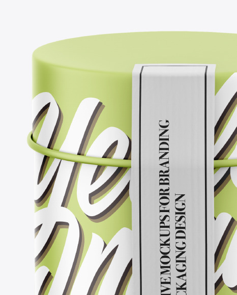 Tin Can Mockup PSD #2