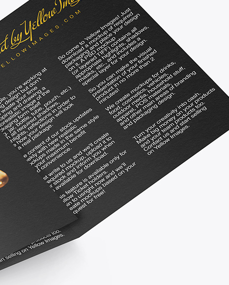 Textured Brochure Mockup PSD #1