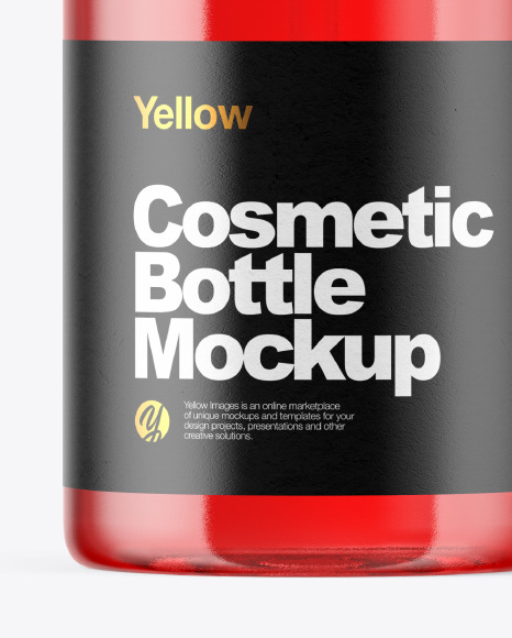 Cosmetic Bottle with Pump Mockup PSD #1