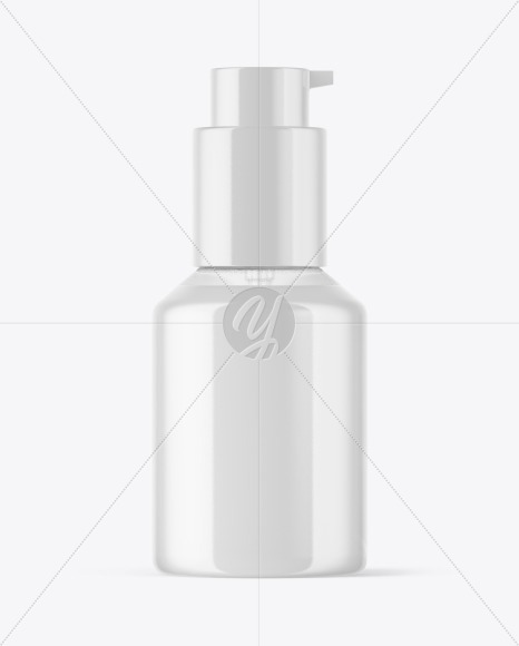 Download Clear Cosmetic Bottle With Pump Mockup In Bottle Mockups On Yellow Images Object Mockups PSD Mockup Templates