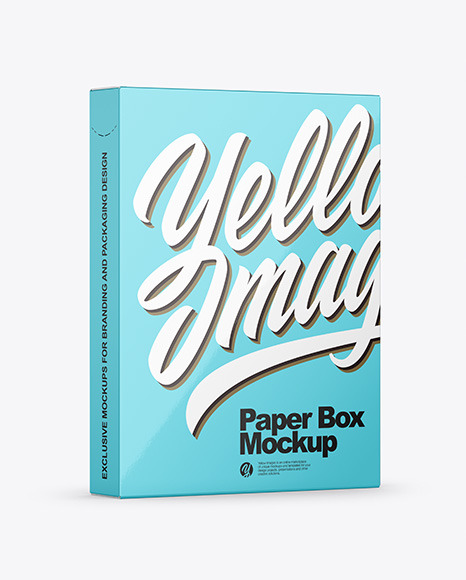 Download Download Glossy Paper Box Mockup