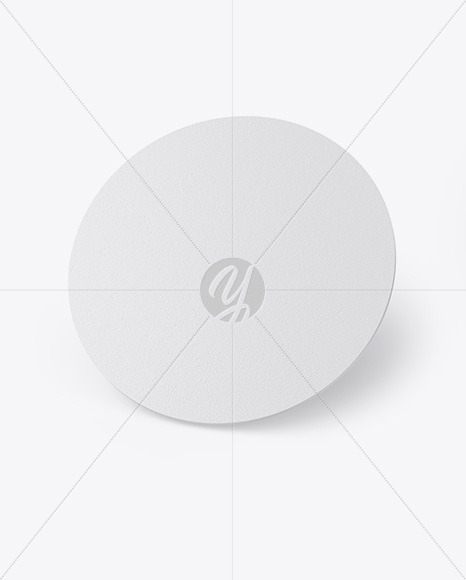 Paper Beverage Coaster Mockup PSD #1