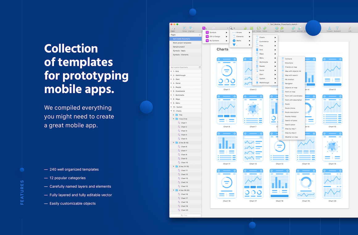 Download Soil Mobile Flowcharts In Ux Ui Kits On Yellow Images Creative Store