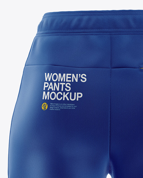 Download Women S Pants Mockup Back View In Apparel Mockups On Yellow Images Object Mockups