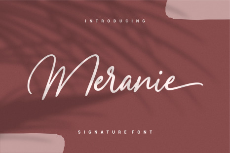Meranie - Signature Font