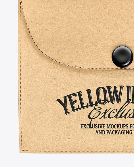 Kraft Purse w  Label Mockup PSD #6