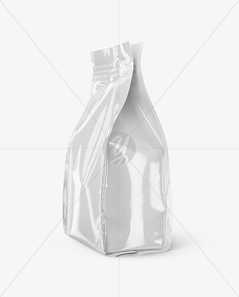 Download Glossy Food Bag Mockup In Bag Sack Mockups On Yellow Images Object Mockups