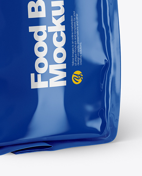 Download Glossy Food Bag Mockup In Bag Sack Mockups On Yellow Images Object Mockups