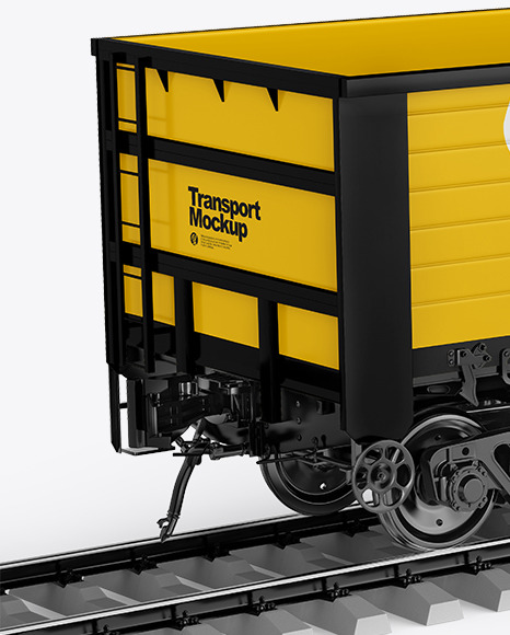 Railroad Car Mockup PSD #2