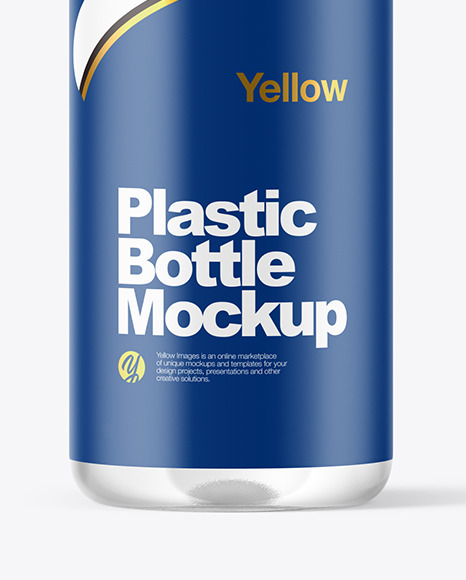 Clear Plastic Bottle Mockup PSD #1