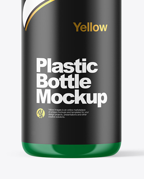 Glossy Plastic Bottle Mockup PSD #1