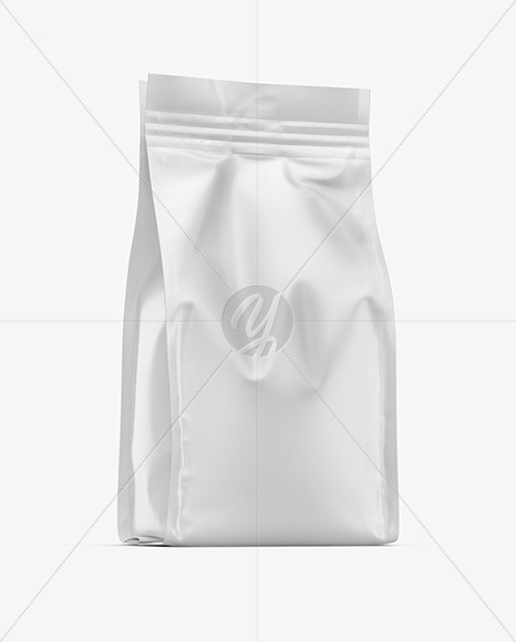 Matte Food Bag Mockup In Bag Sack Mockups On Yellow Images Object Mockups