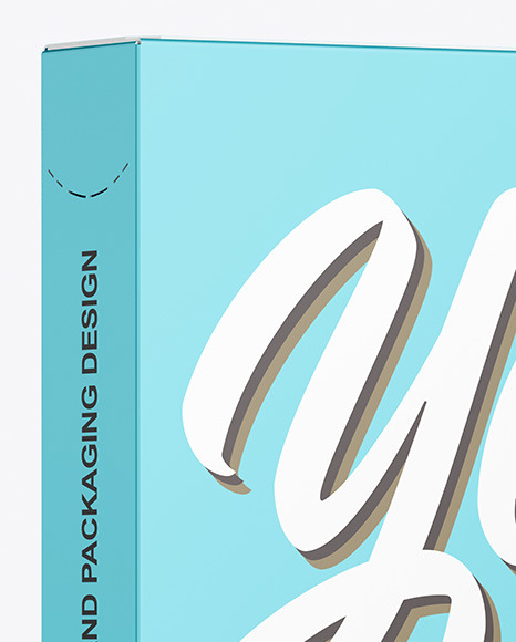 Matte Paper Box Mockup PSD #1