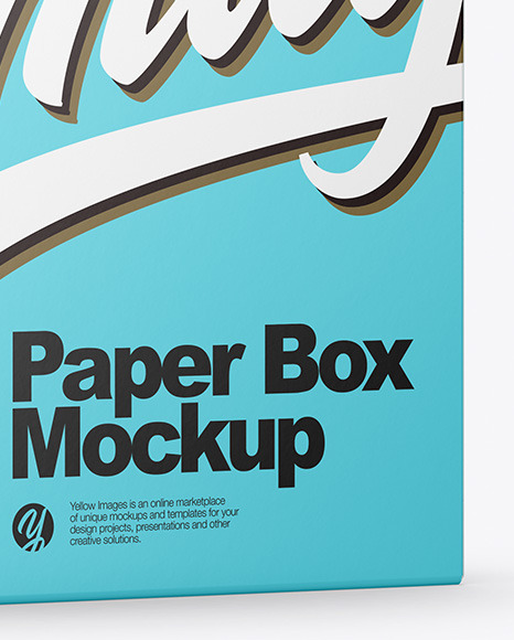 Matte Paper Box Mockup PSD #6