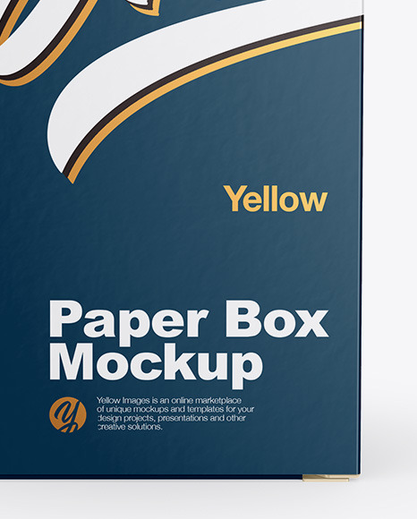 Paper Box Mockup PSD #1