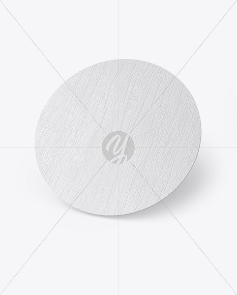 Wood Beverage Coaster Mockup PSD #1